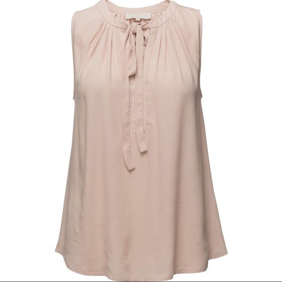 Cream, "Vera" Blouse -Rose Dust, sleeveless /  tie - Picture 3 of 9